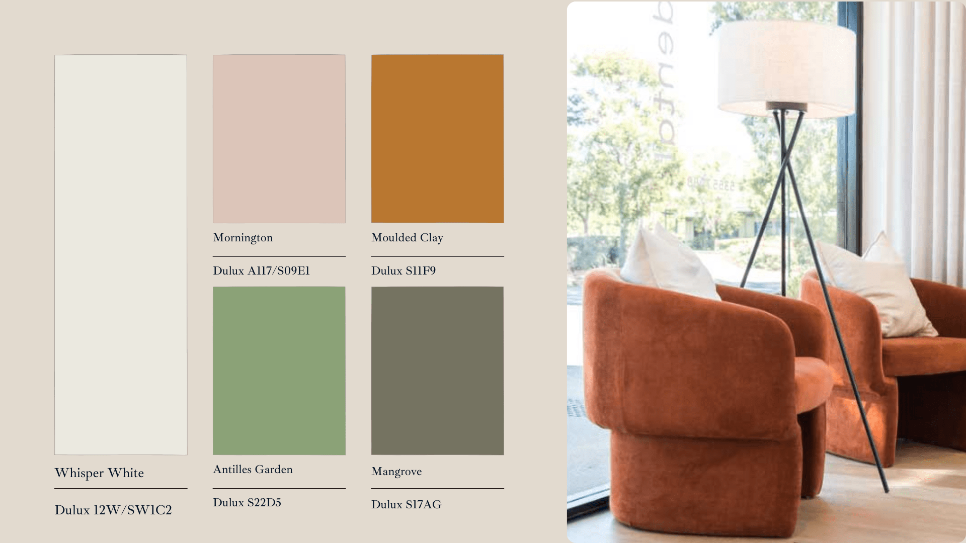Colour Palette Recommendations by Space